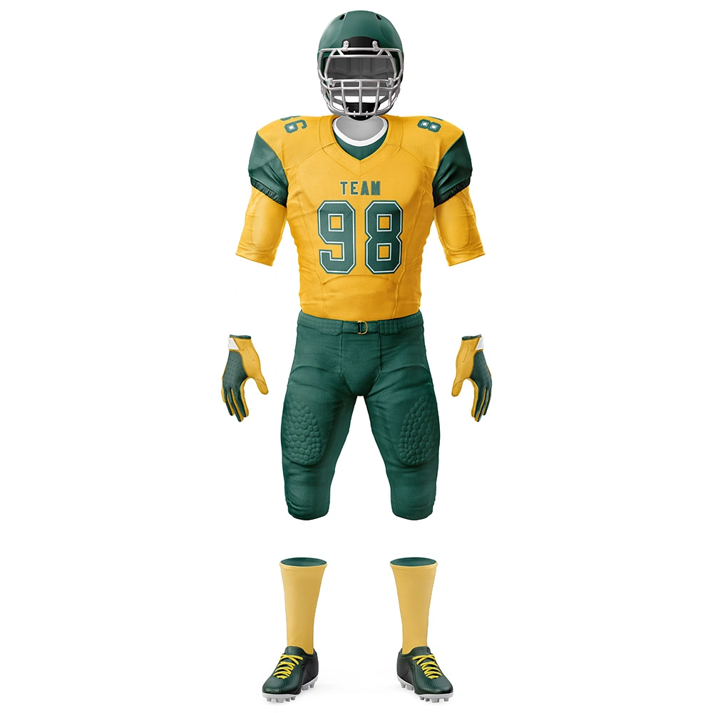 Customized Logo Quick Dry American Football Uniforms Football Sports Set Wears High Quality Soccer Uniforms at Wholesale