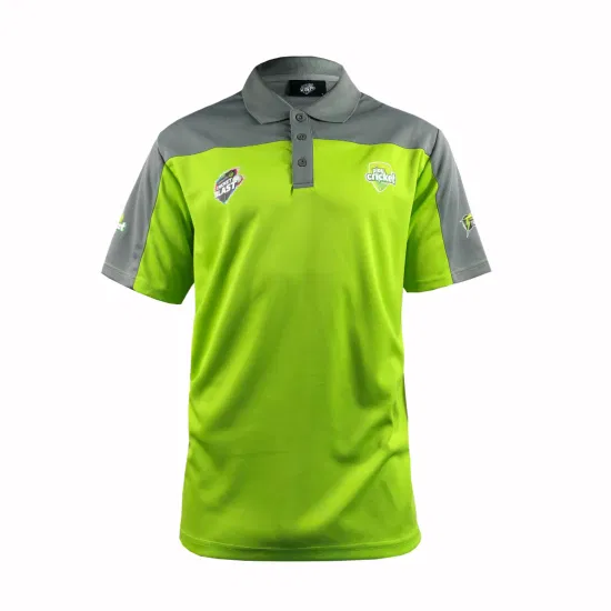 Impressão sublimada de poliéster masculino novo design equipe esportiva uniformes de críquete atacado polo