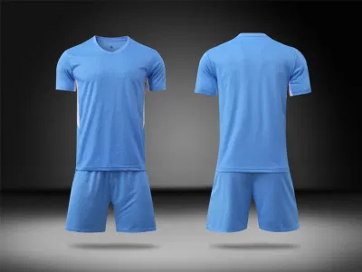 2022 Uniformes de futebol azul masculino, tamanhos infantis, uniformes de futebol